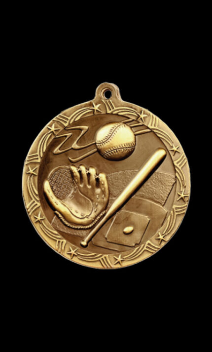 baseball softball shooting star medal