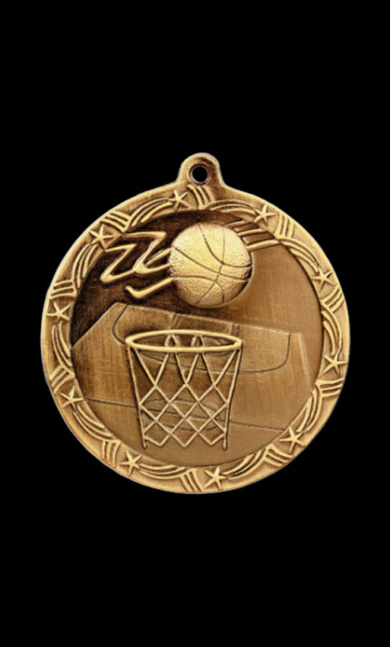 basketball shooting star medal