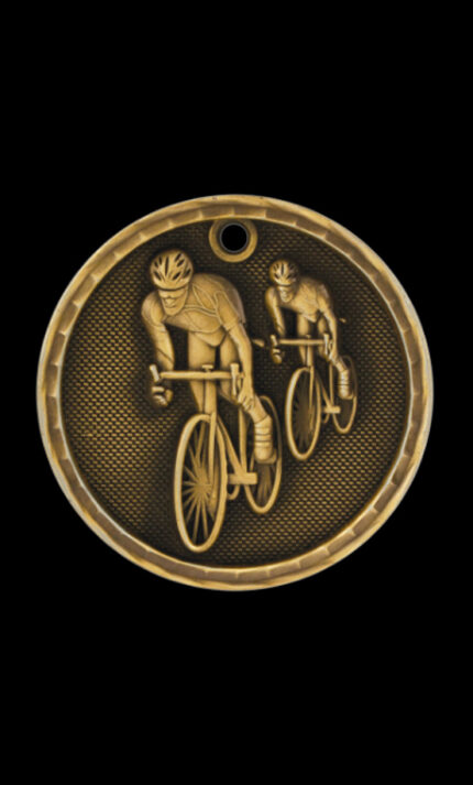 bicyling 3d medal