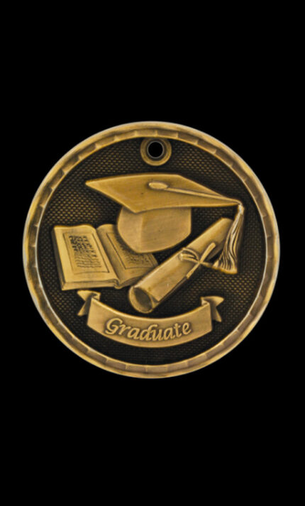 graduate 3d medal
