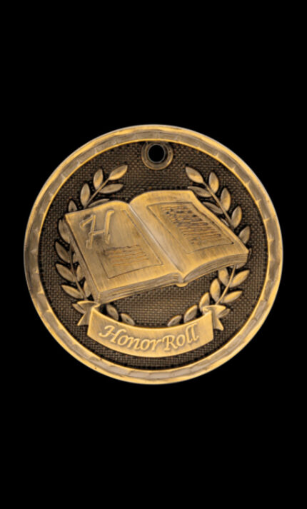honor roll 3d medal