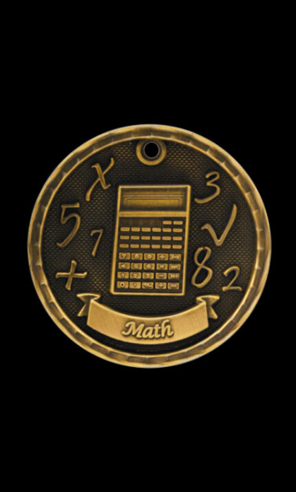 math 3d medal
