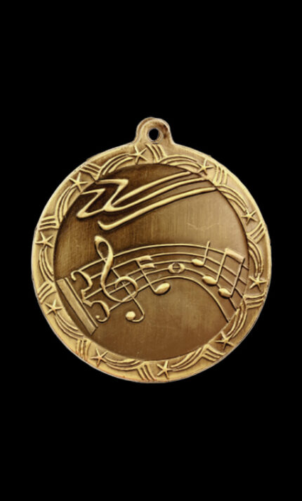 music shooting star medal