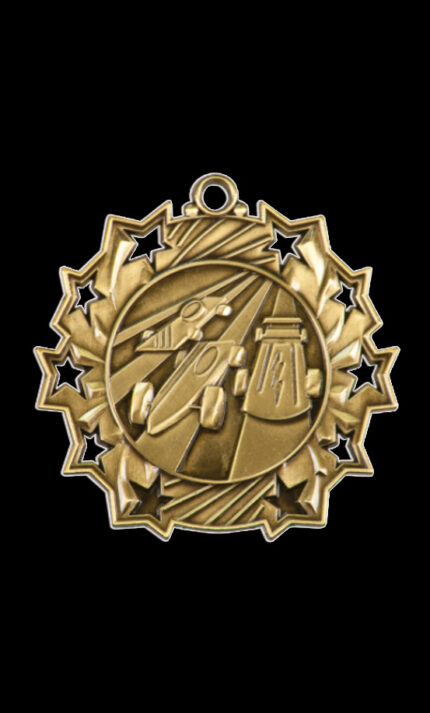 pinewood derby ten star medal